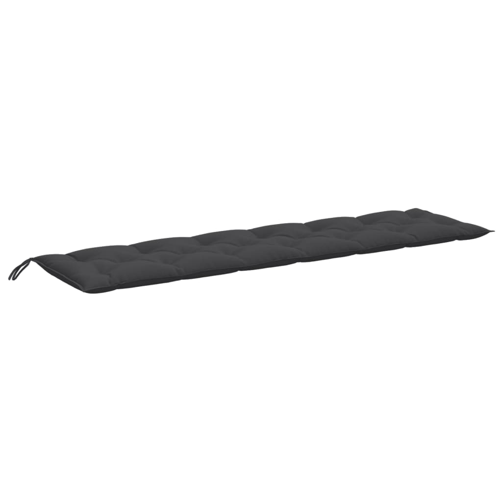 Jastuci za vrtnu klupu 2 kom antracit 200x50x7 cm tkanine