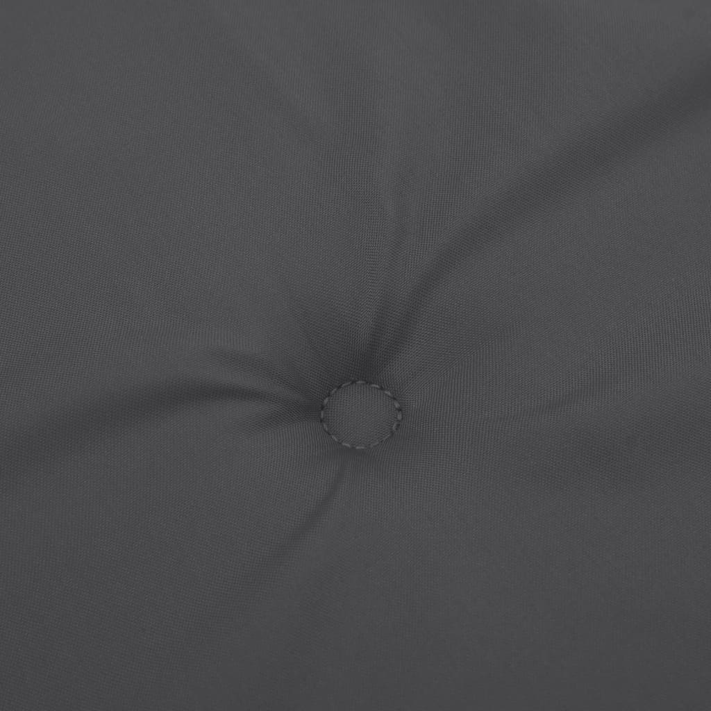 Jastuci za vrtnu klupu 2 kom antracit 200x50x7 cm tkanine