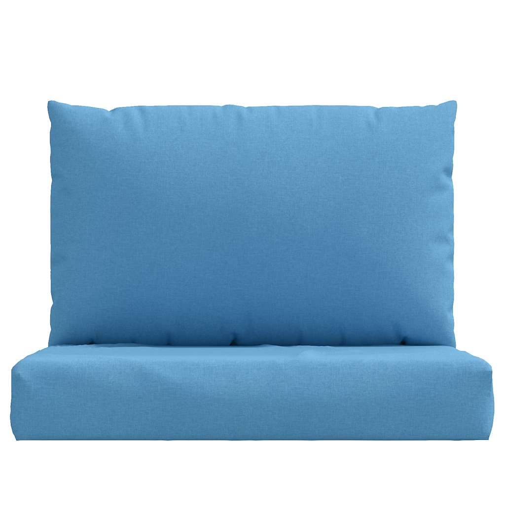 Jastuci od paleta 2 kom. Melange plava tkanina