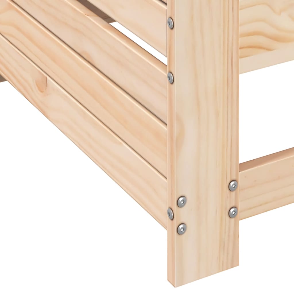 Vrtna sofa s naslonom za ruke 69x62x70,5 cm od masivne borovine