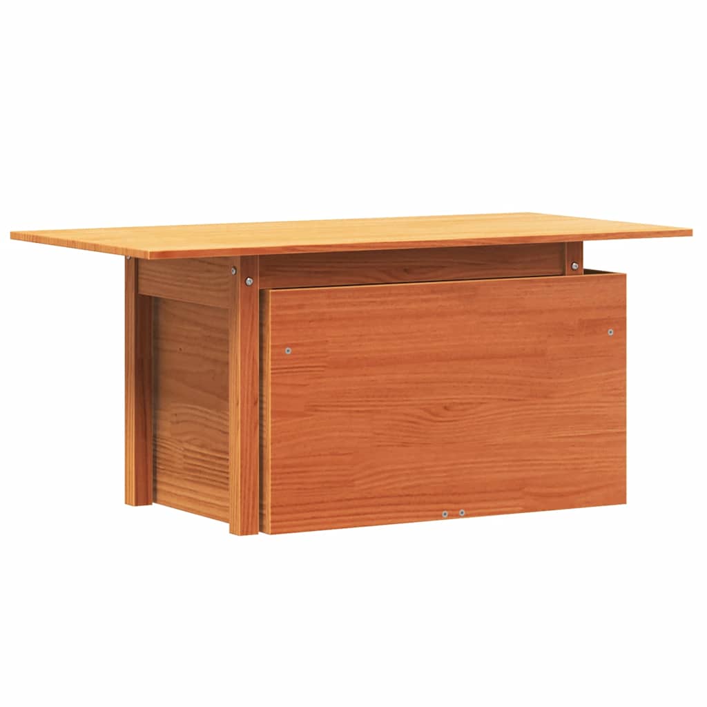 Vrtni stol voštano smeđi 100 x 50 x 75 cm od masivne borovine
