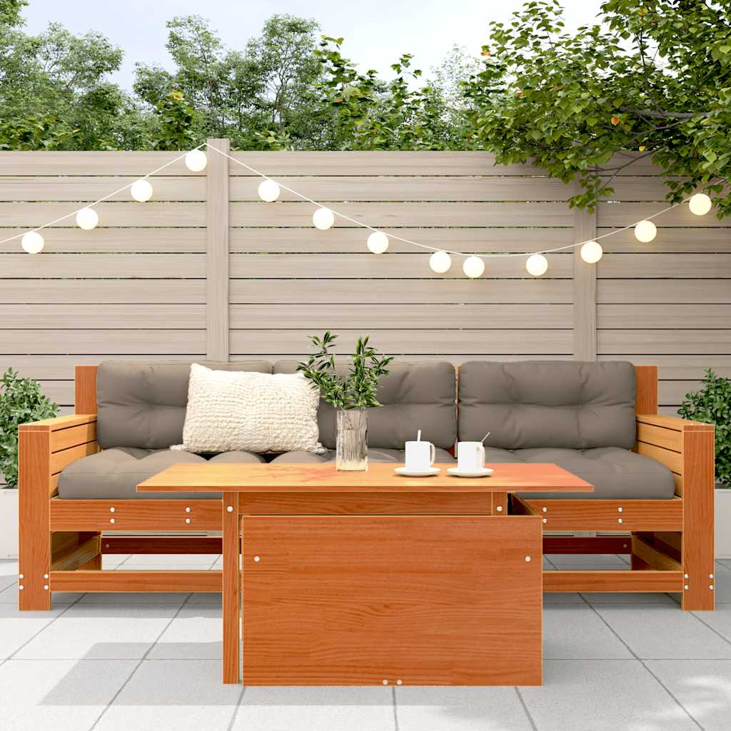 Vrtni stol voštano smeđi 100 x 50 x 75 cm od masivne borovine