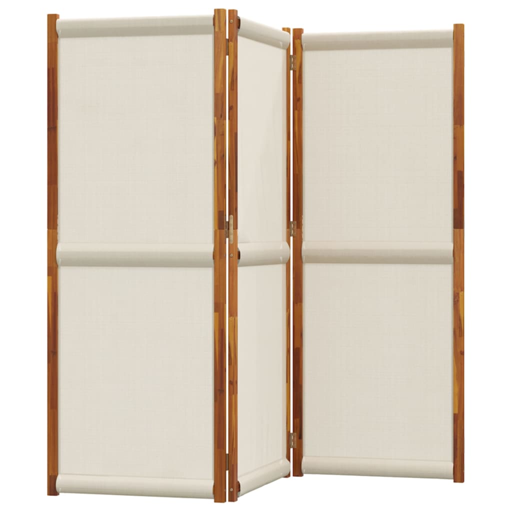 Sobna pregrada s 3 panela svjetlosiva 210 x 180 cm