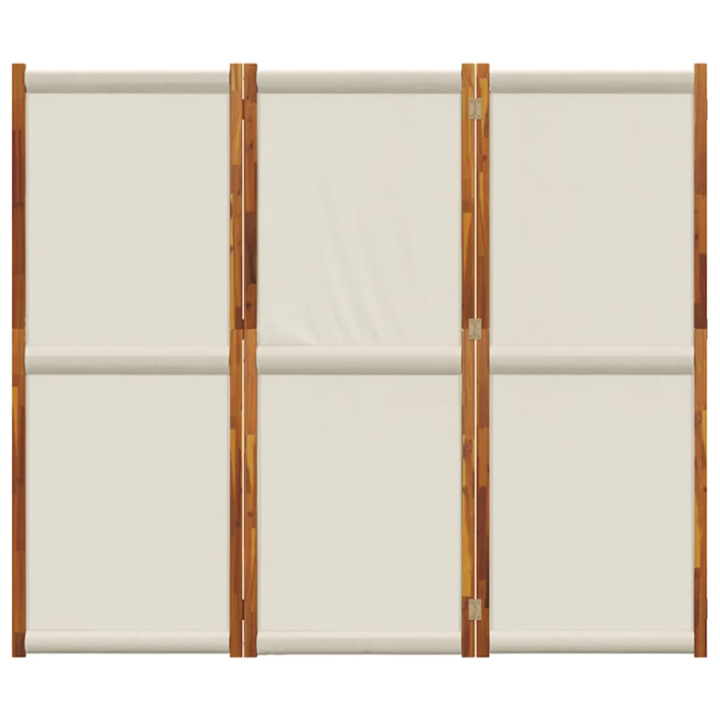 Sobna pregrada s 3 panela svjetlosiva 210 x 180 cm