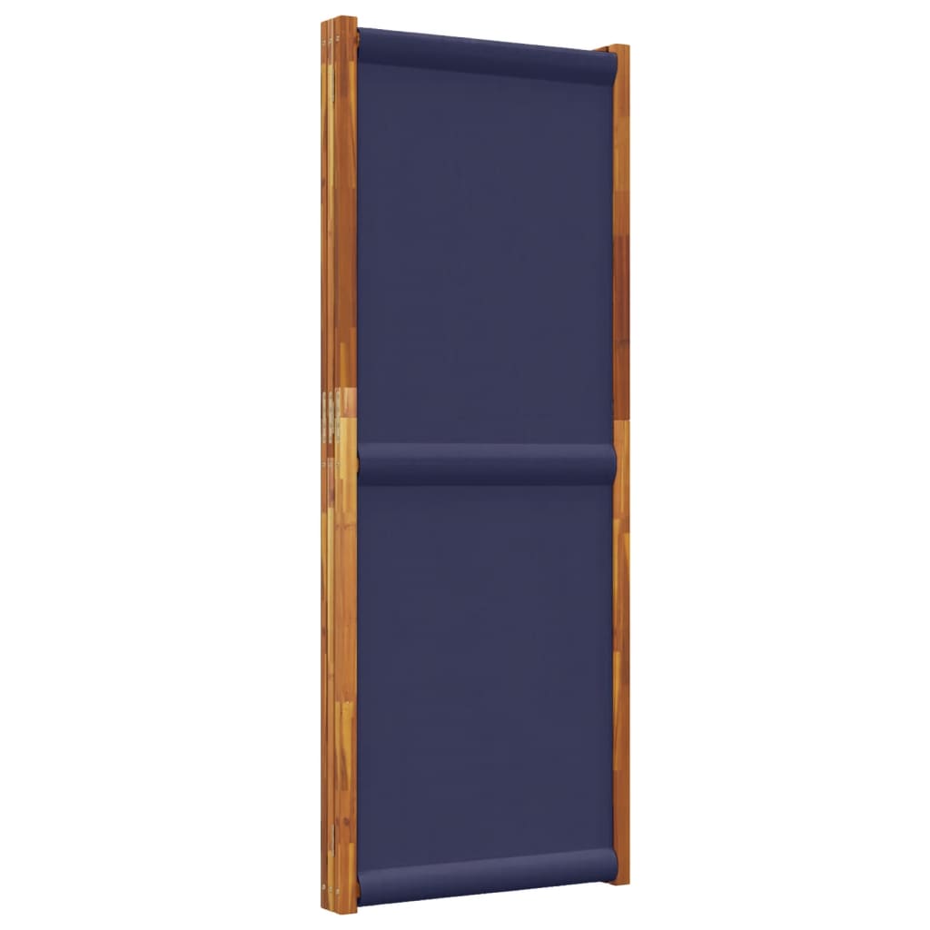 Sobna pregrada s 3 panela tamnoplava 210x180 cm