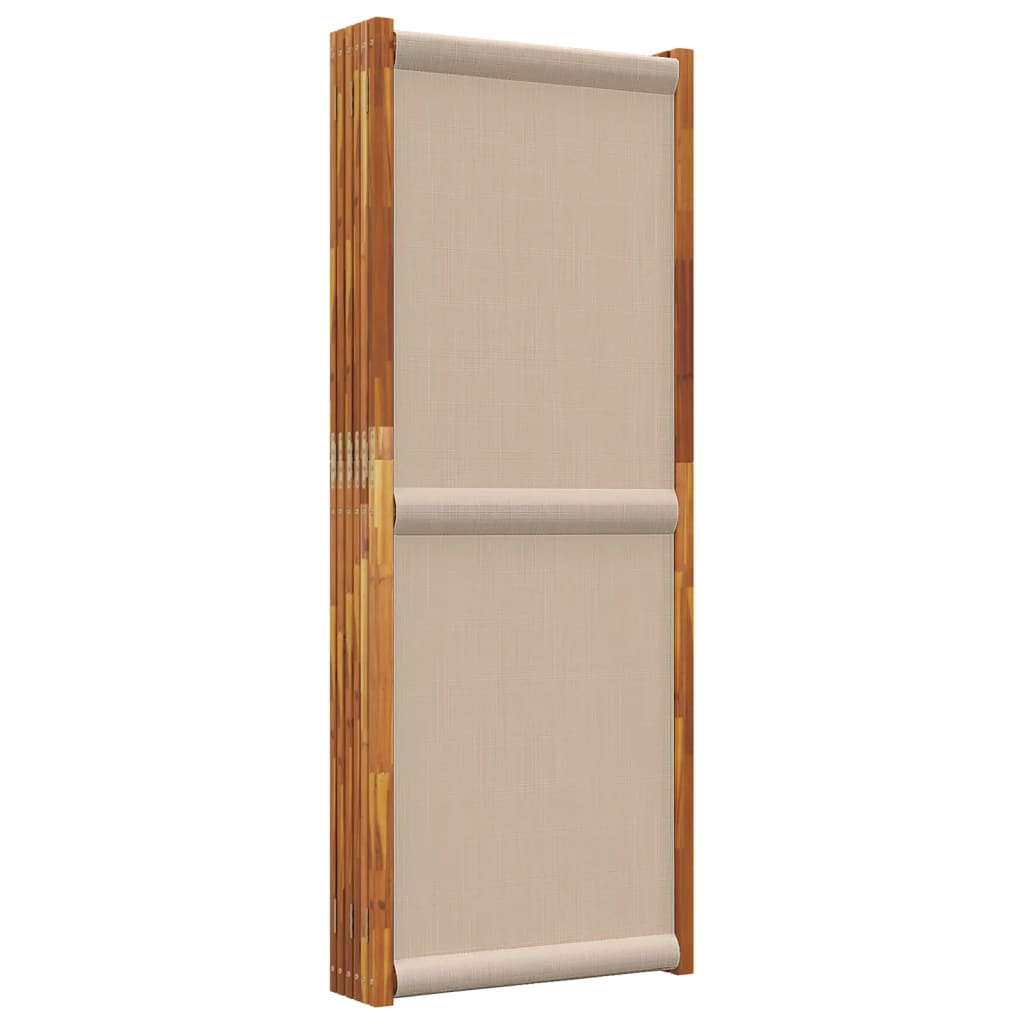 Sobna pregrada s 6 panela smeđesiva 420x180 cm