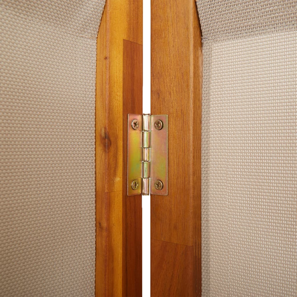 Sobna pregrada s 6 panela smeđesiva 420x180 cm