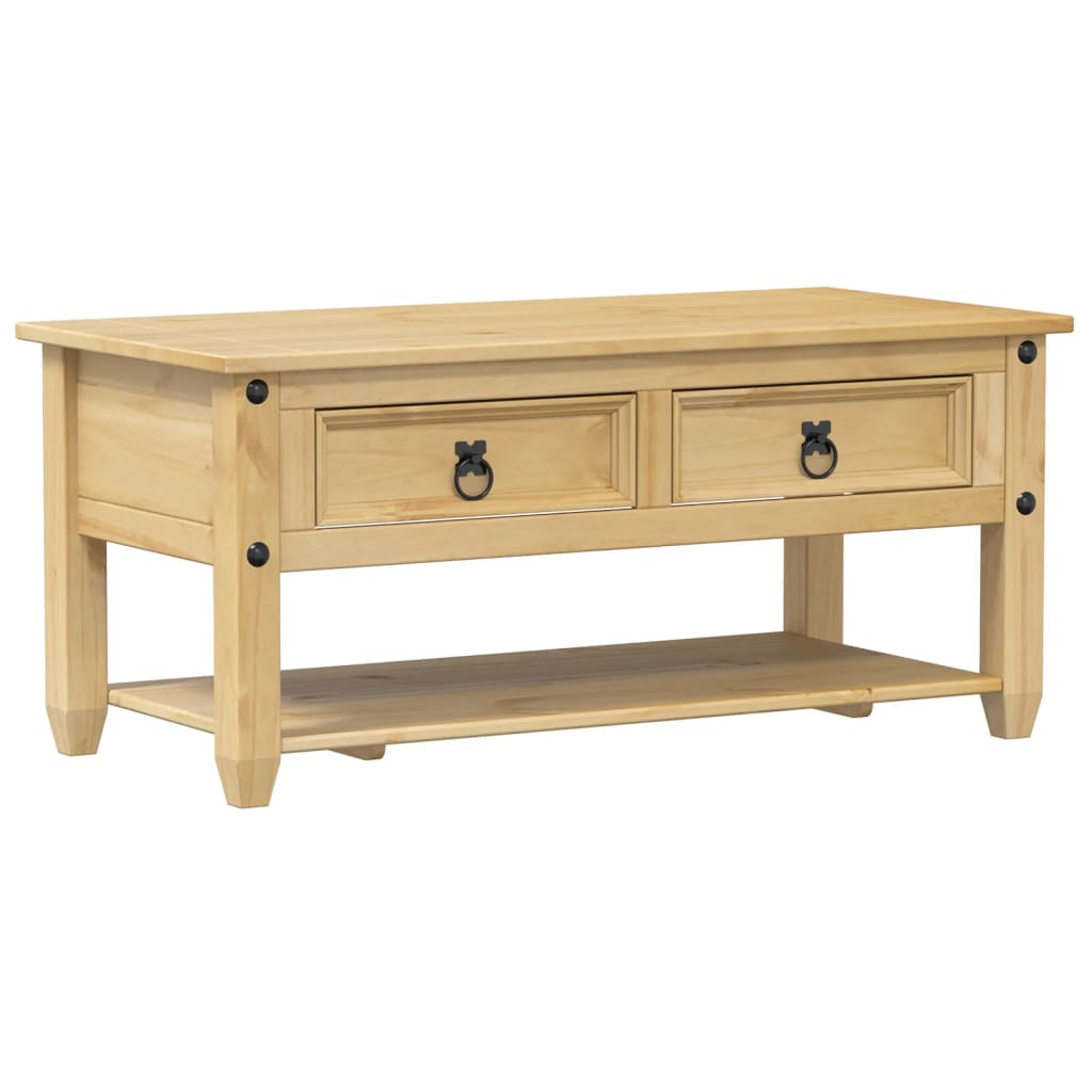 Stolić za kavu s ladicama Corona 100 x 48 x 45 cm od borovine