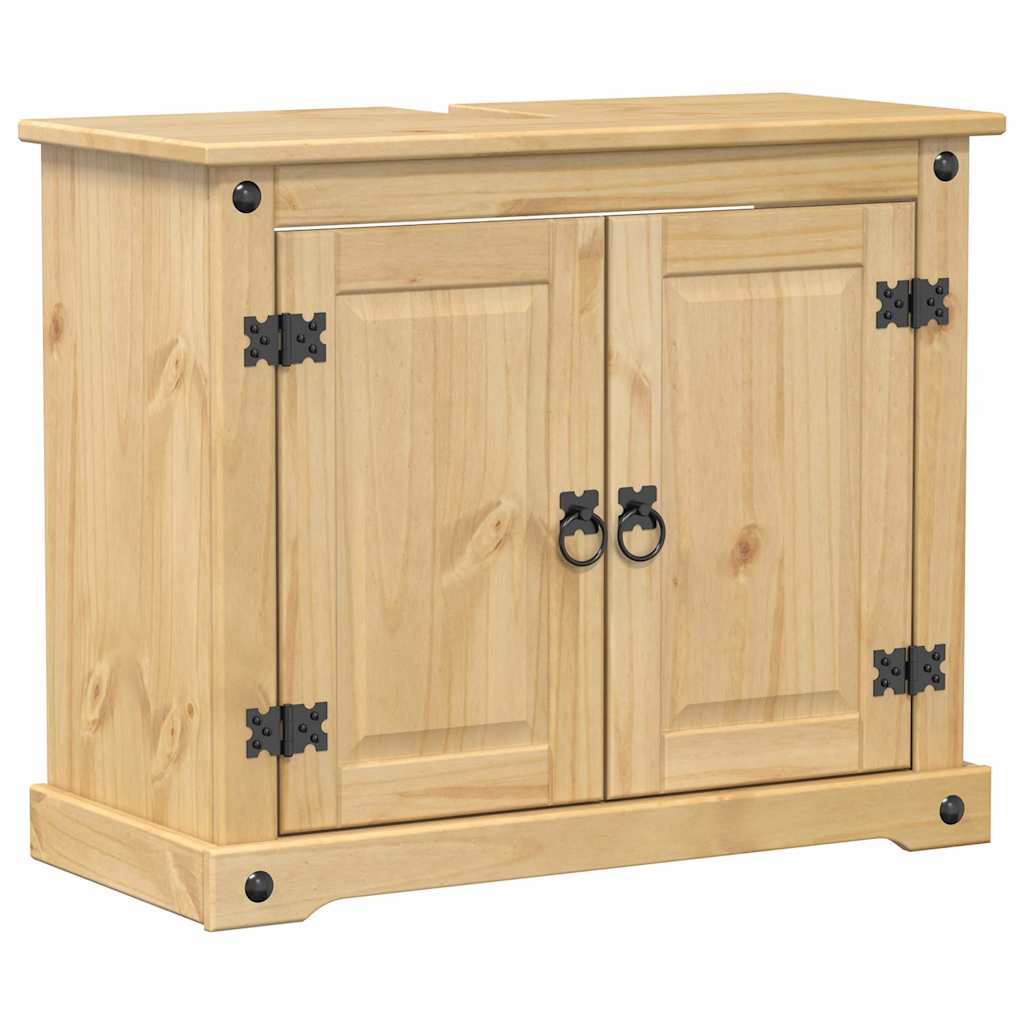 Kupaonski ormarić za umivaonik Corona 73x33x60 cm od borovine