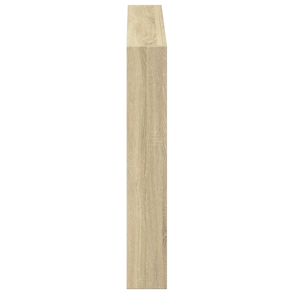 Ormarić za uzglavlje s LED svjetlima boja hrasta 100x17x102 cm