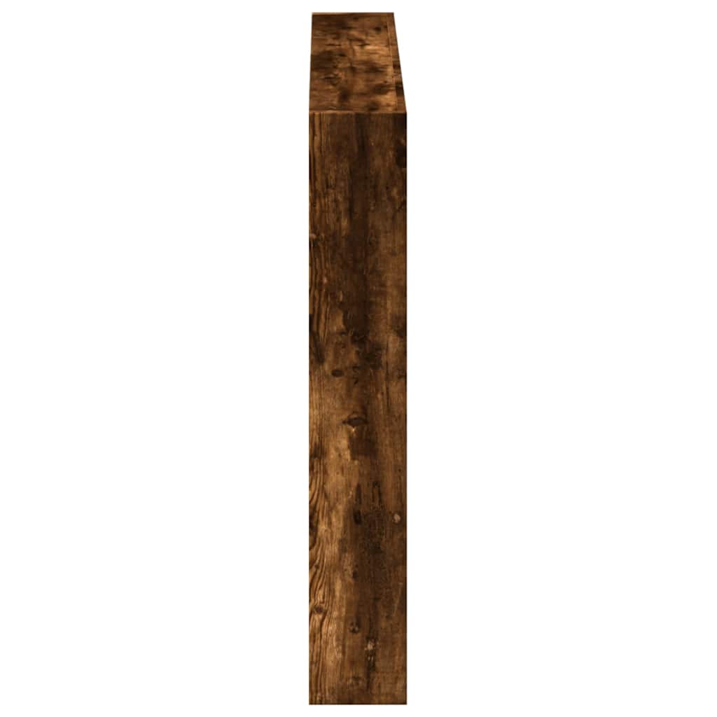 Ormarić za uzglavlje LED boja dimljenog hrasta 100x17x102 cm