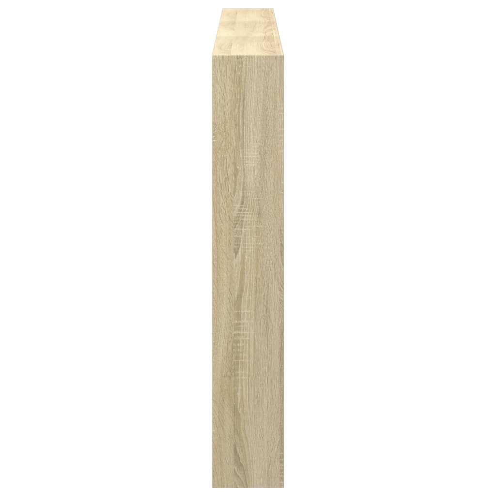 Ormarić za uzglavlje s LED svjetlima boja hrasta 180x17x102 cm