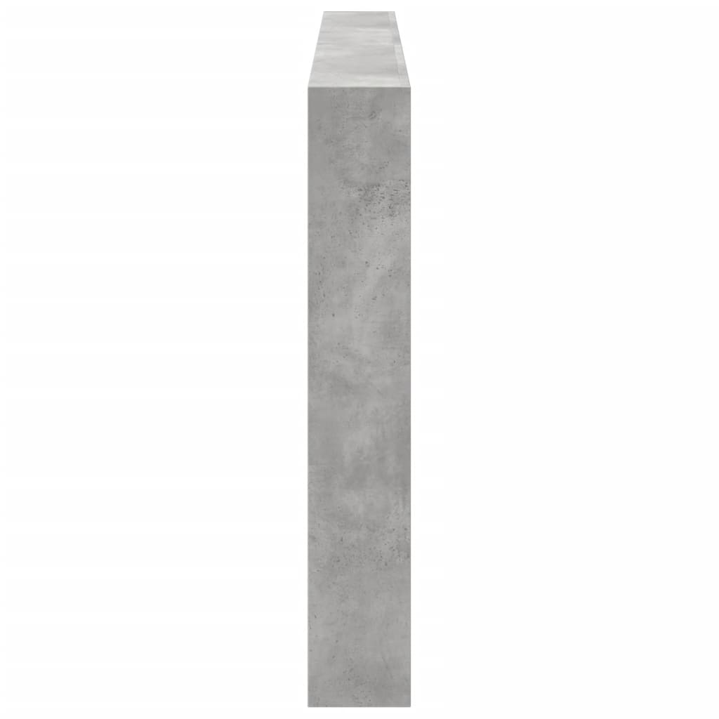 Ormarić za uzglavlje LED svjetlima boja betona 200x17x102 cm