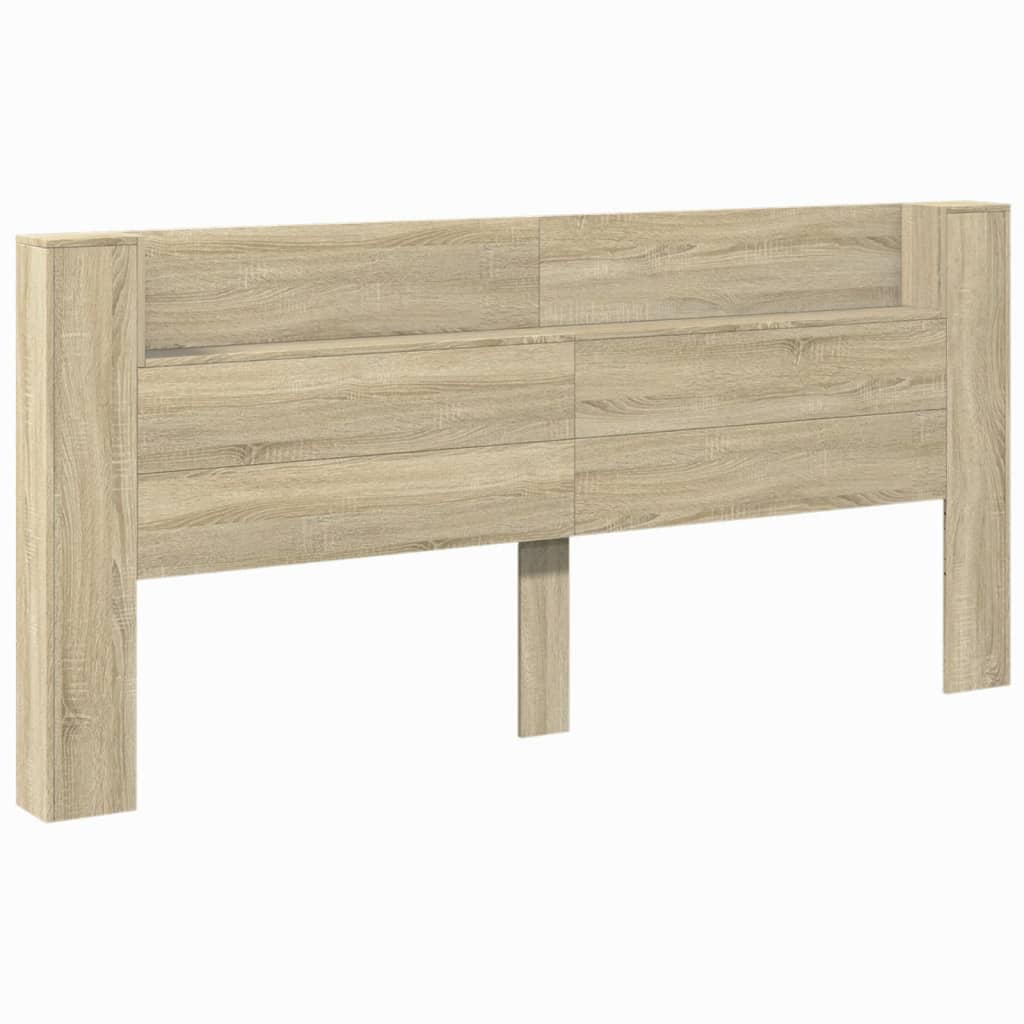 Ormarić za uzglavlje LED boja hrasta sonome 220x16,5x103,5 cm