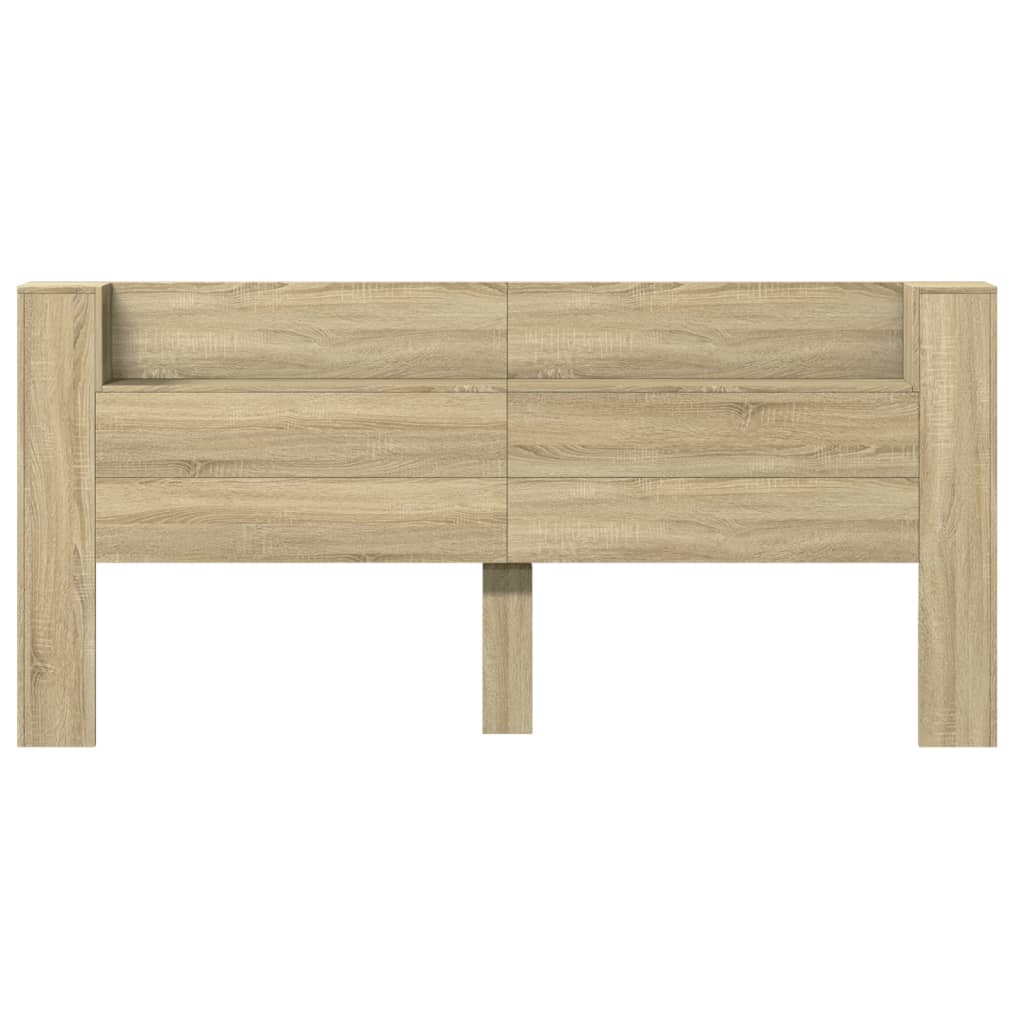 Ormarić za uzglavlje LED boja hrasta sonome 220x16,5x103,5 cm