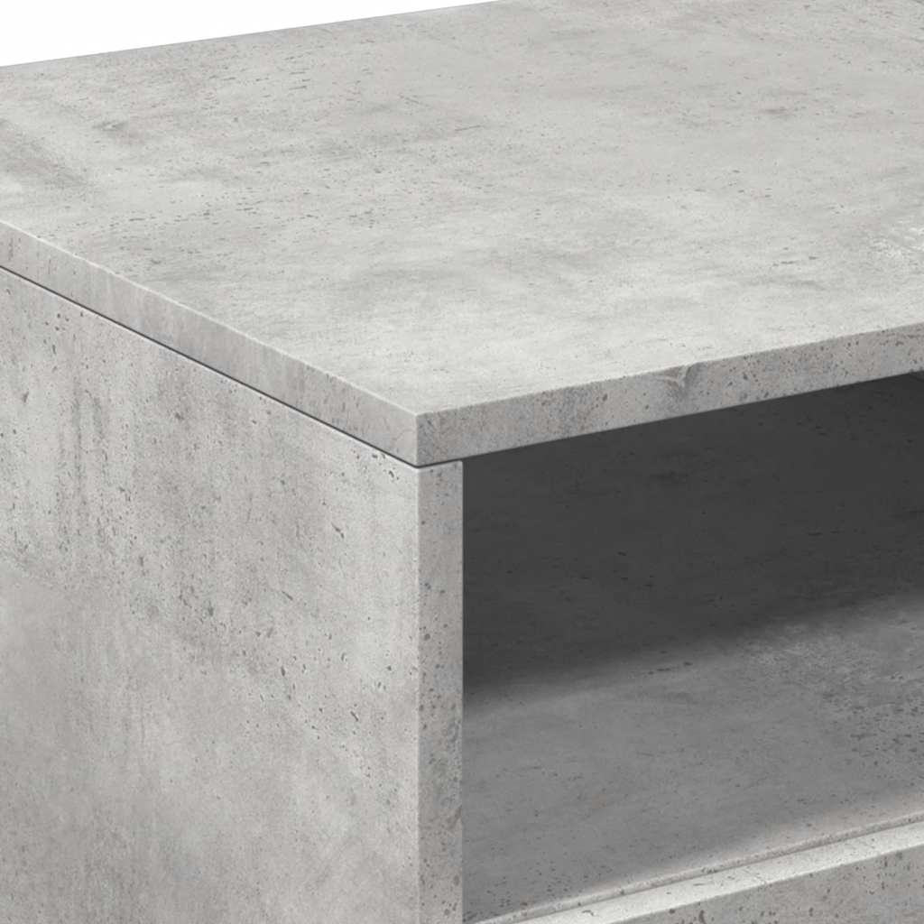 Stolić za kavu s LED svjetlima siva boja betona 90x49x40 cm