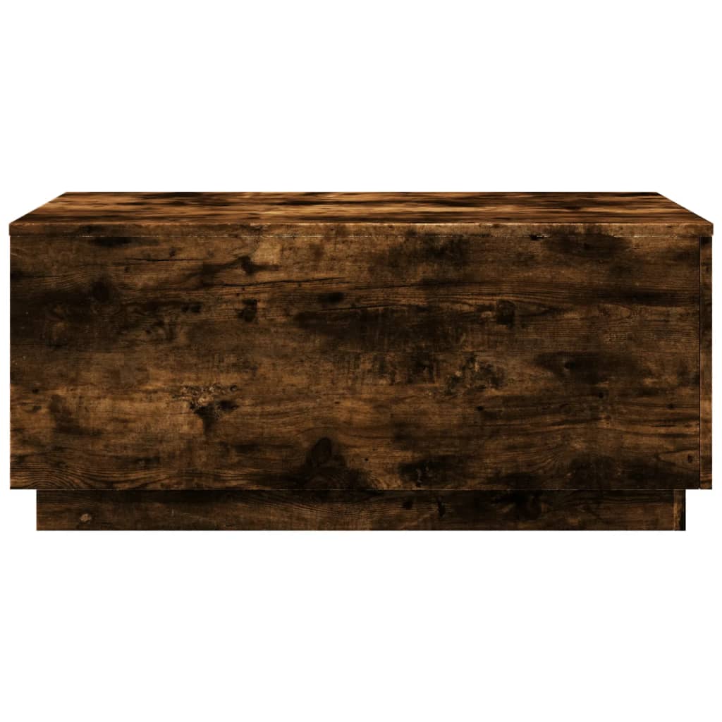 Stolić za kavu s LED svjetlima boja hrasta 90 x 50 x 40 cm