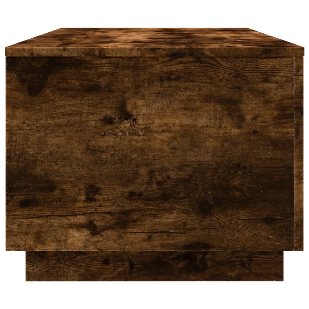 Stolić za kavu s LED svjetlima boja hrasta 90 x 50 x 40 cm