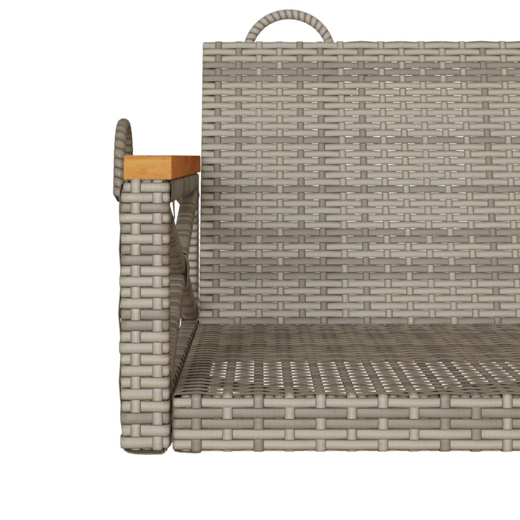Klupa za ljuljanje siva 109 x 62 x 40 cm od poliratana