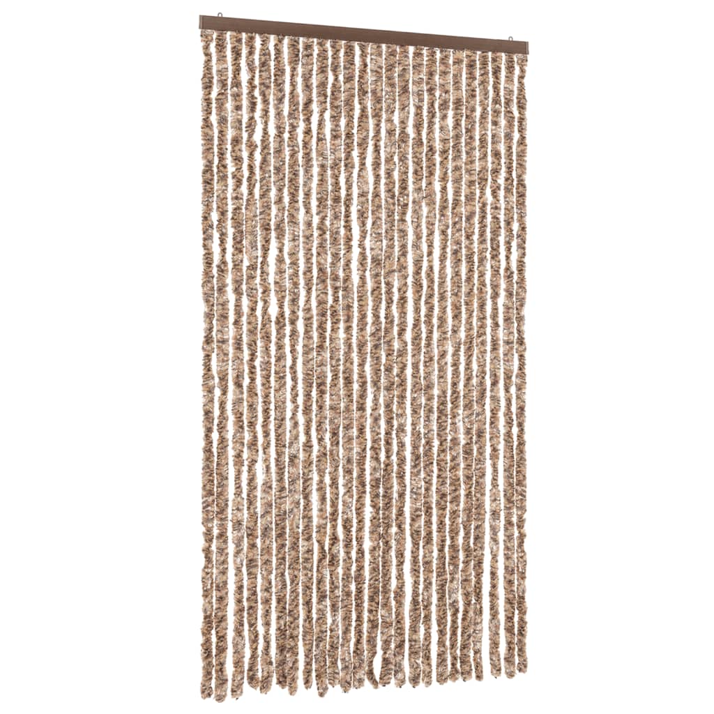 Zastor protiv muha bež-tamnosmeđi 100 x 230 cm od šenila