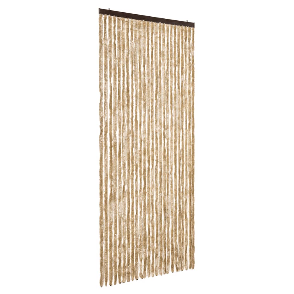 Zastor protiv muha bež 100 x 200 cm od šenila
