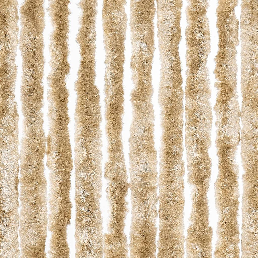 Zastor protiv muha bež 100 x 200 cm od šenila