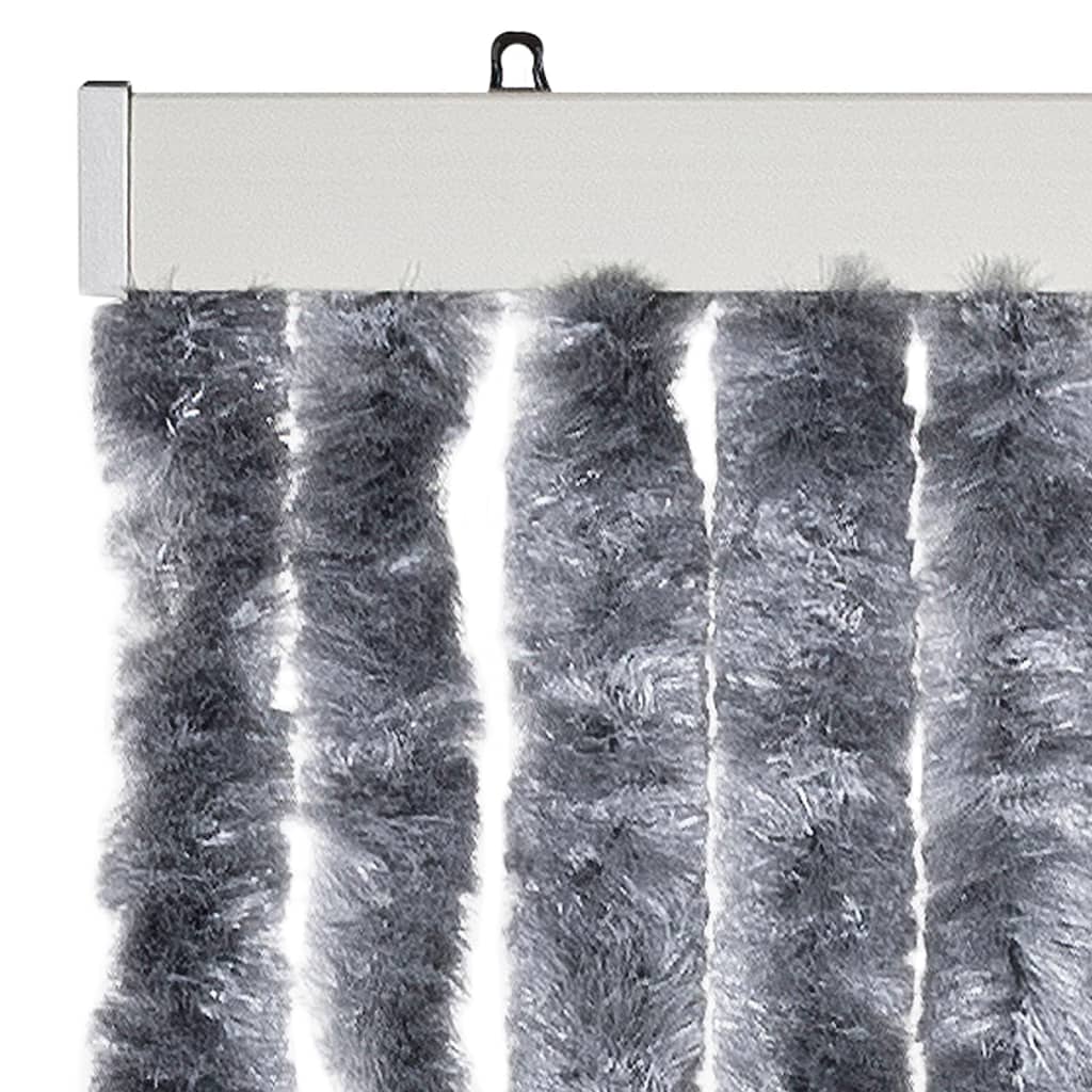 Zastor protiv muha srebrni 100 x 200 cm od šenila