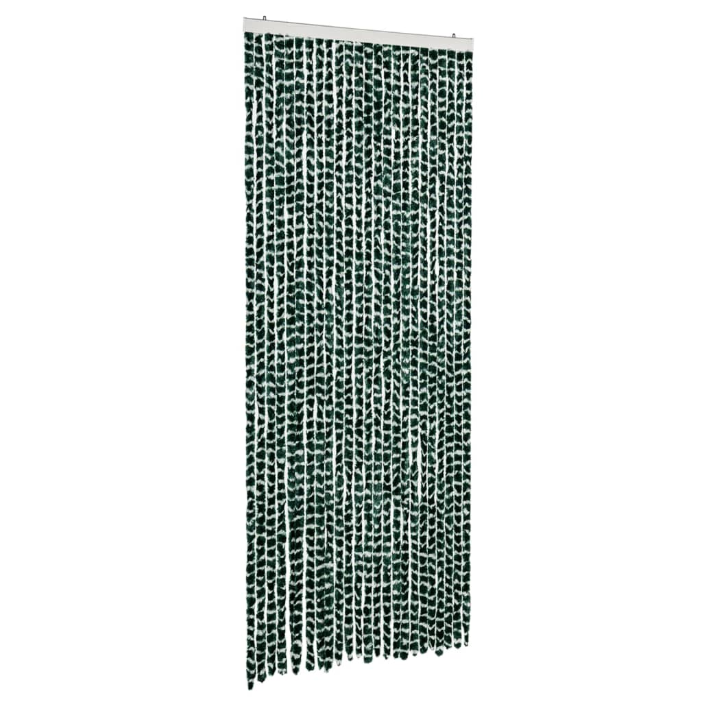 Zastor protiv muha zelena i bijela 100 x 200 cm od šenila