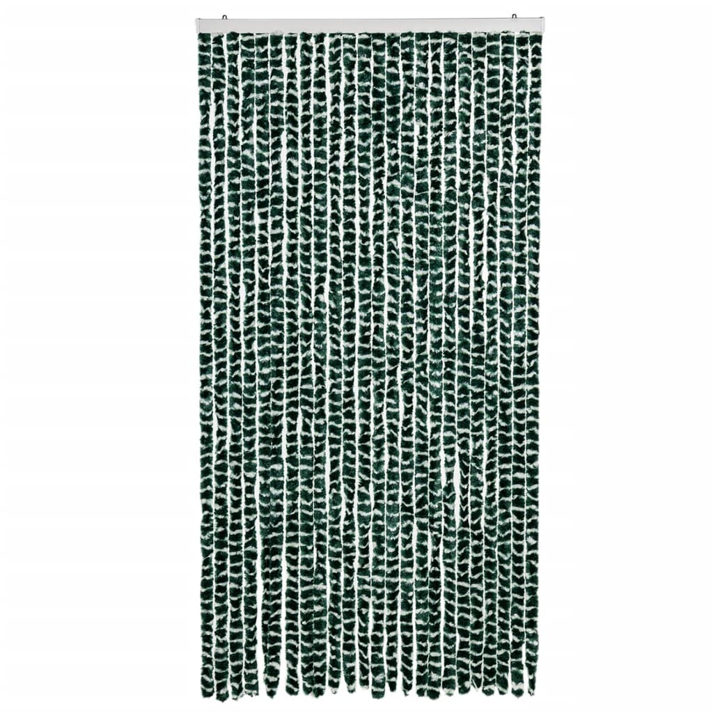 Zastor protiv muha zelena i bijela 100 x 200 cm od šenila