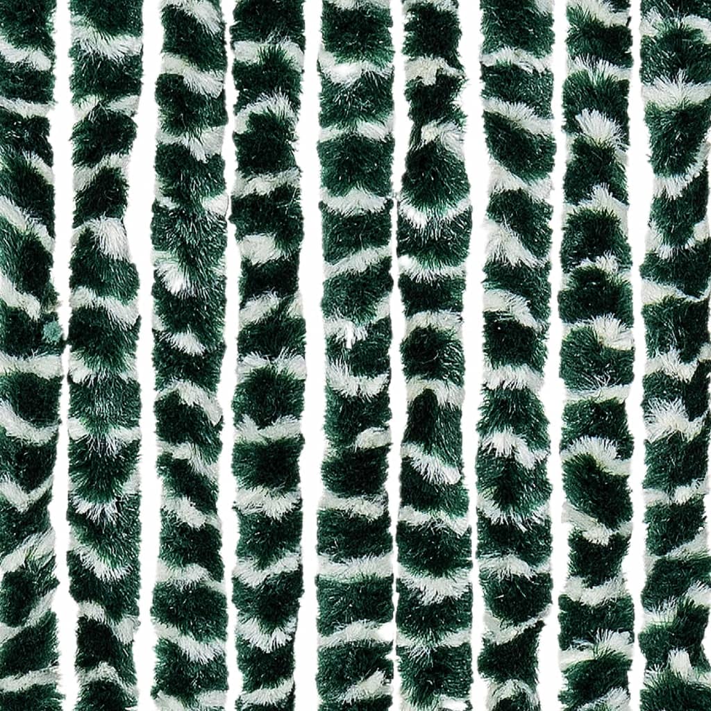 Zastor protiv muha zelena i bijela 100 x 200 cm od šenila