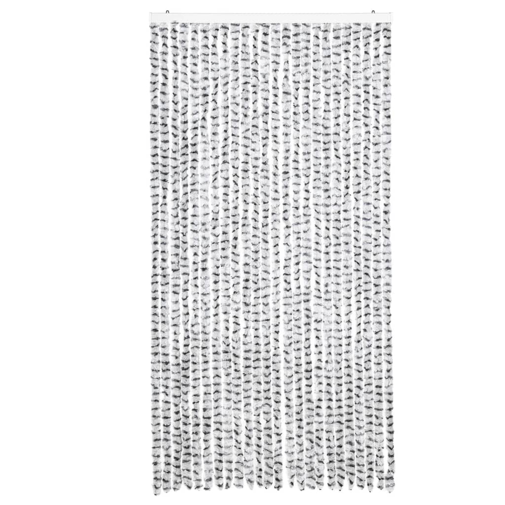 Zastor protiv muha svjetlosivi i tamnosivi 100x200 cm od šenila