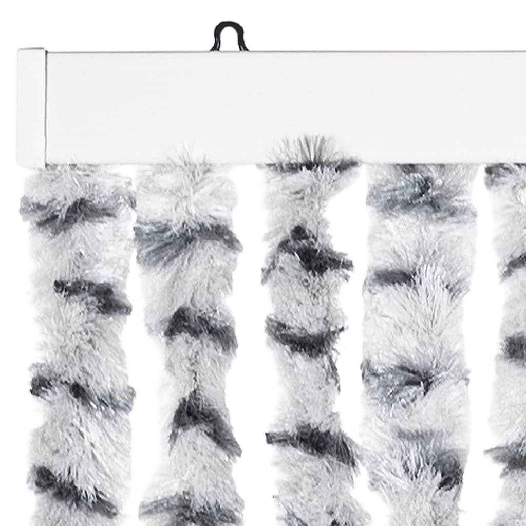 Zastor protiv muha svjetlosivi i tamnosivi 100x200 cm od šenila