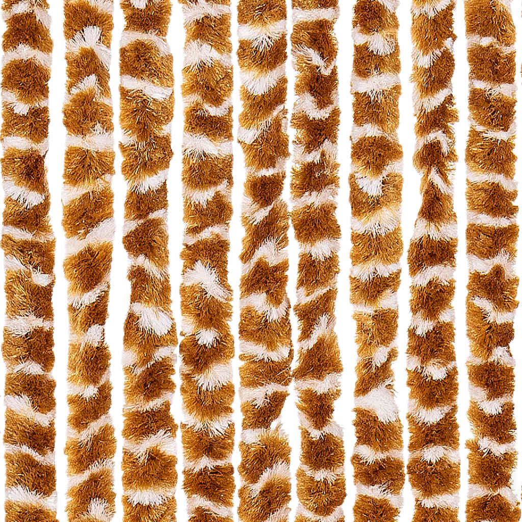 Zastor protiv muha oker-bijeli 90 x 200 cm od šenila