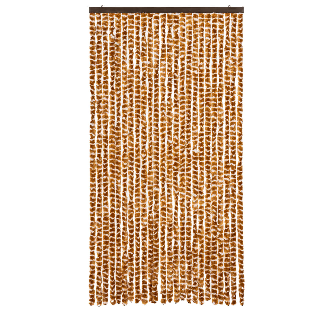 Zastor protiv muha oker-bijeli 100 x 200 cm od šenila