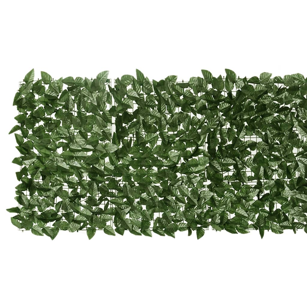 Balkonski zastor s tamnozelenim lišćem 200 x 75 cm