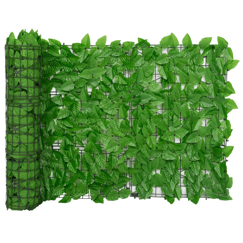 Balkonski zaslon sa zelenim lišćem 200 x 75 cm