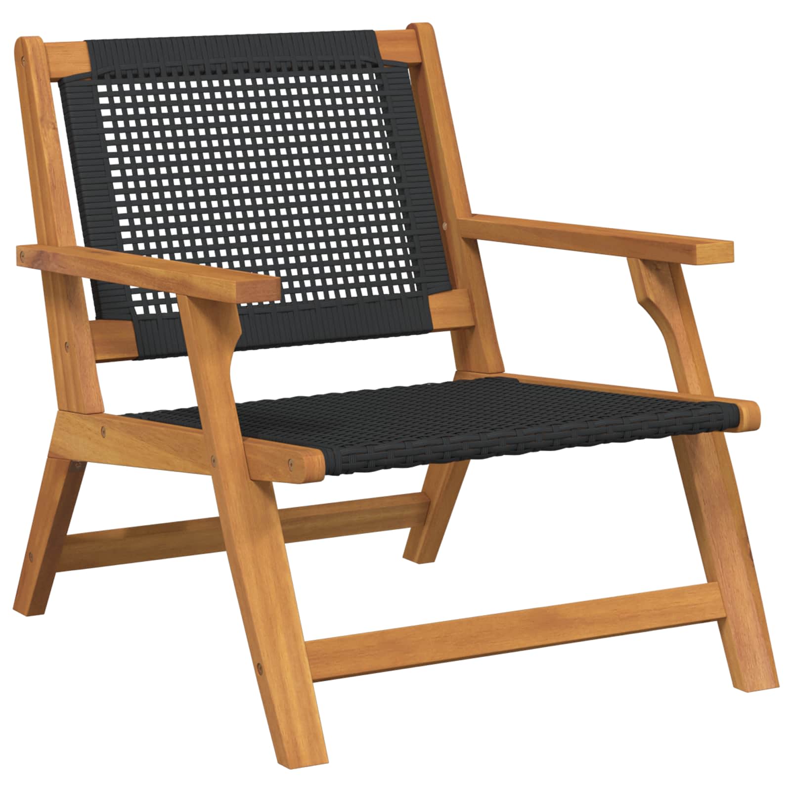 Vrtni namještaj 2 pcs Crna 67 x 78 x 73 cm Čvrsto drvo akacije