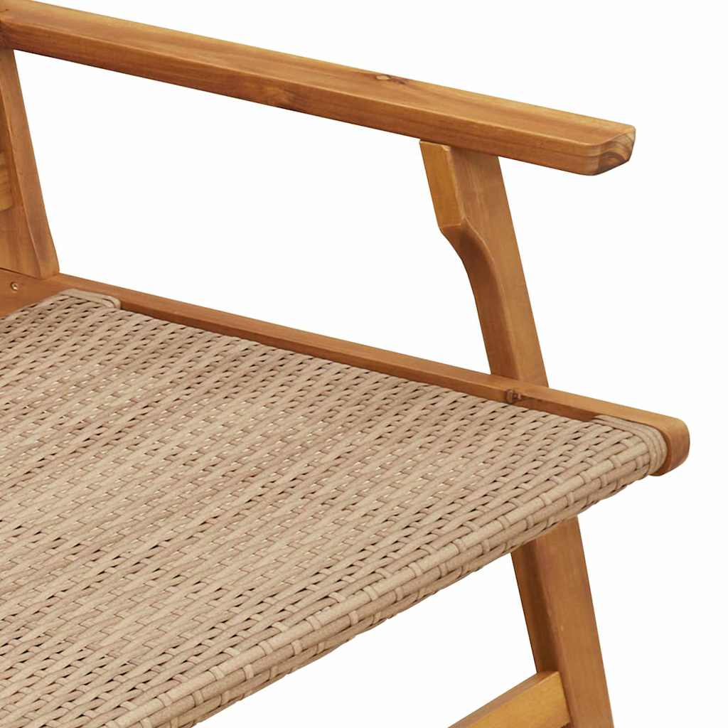 Vrtni namještaj 2 pcs Bež 67 x 78 x 73 cm Čvrsto drvo akacije