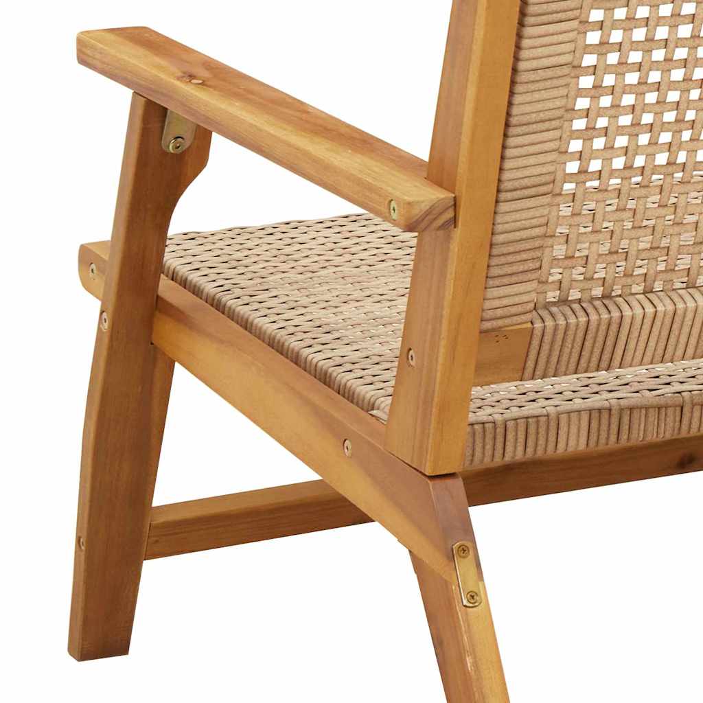 Vrtni namještaj 2 pcs Bež 67 x 78 x 73 cm Čvrsto drvo akacije