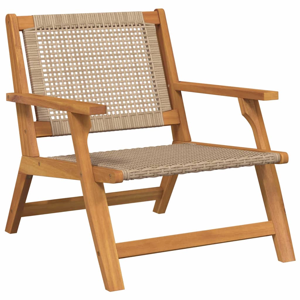 Vrtni namještaj 2 pcs Bež 67 x 78 x 73 cm Čvrsto drvo akacije
