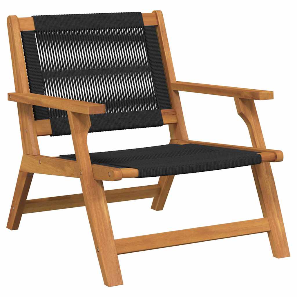 Vrtni namještaj 2 pcs Crna 67 x 76 x 73 cm Čvrsto drvo akacije