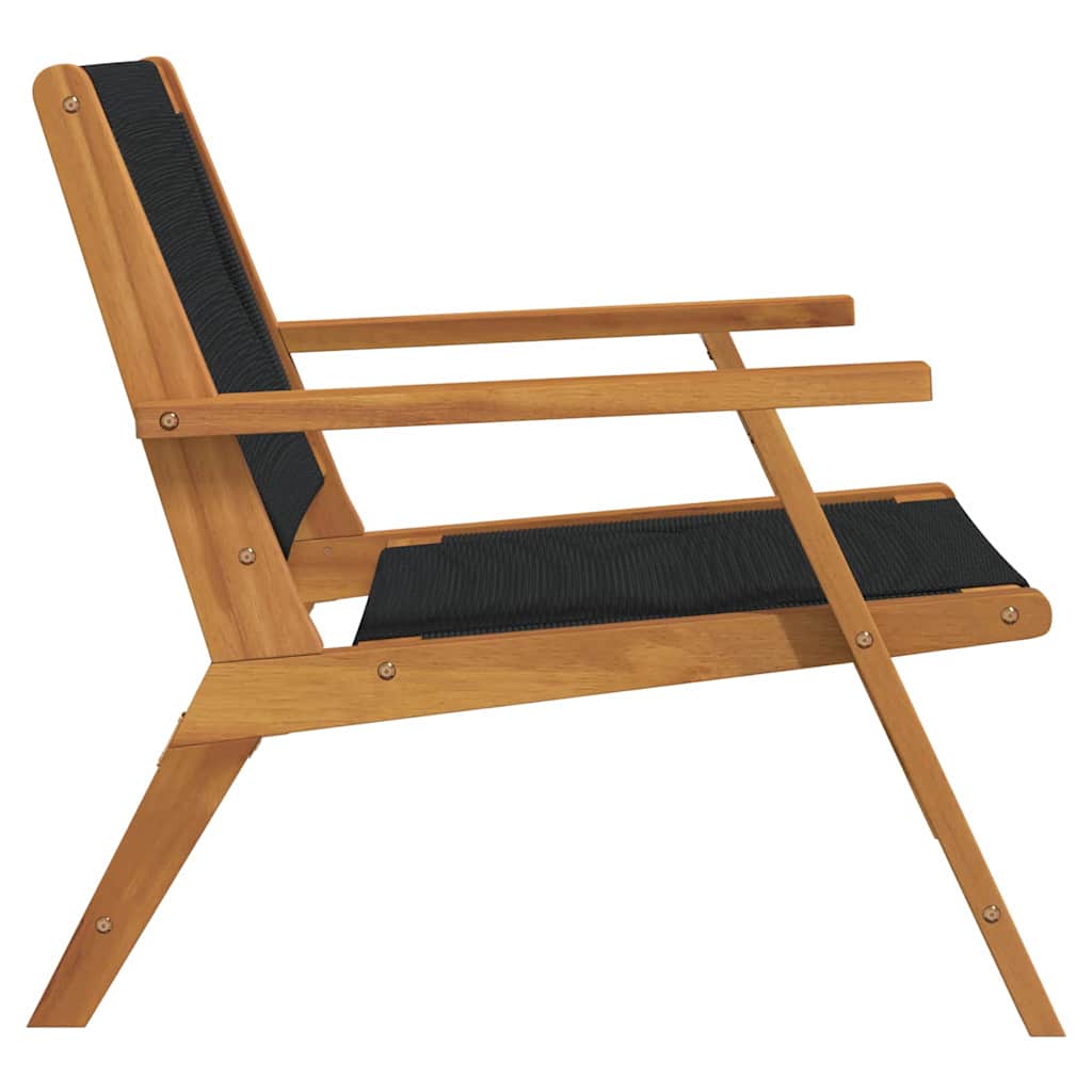 Vrtni namještaj 2 pcs Crna 67 x 76 x 73 cm Čvrsto drvo akacije