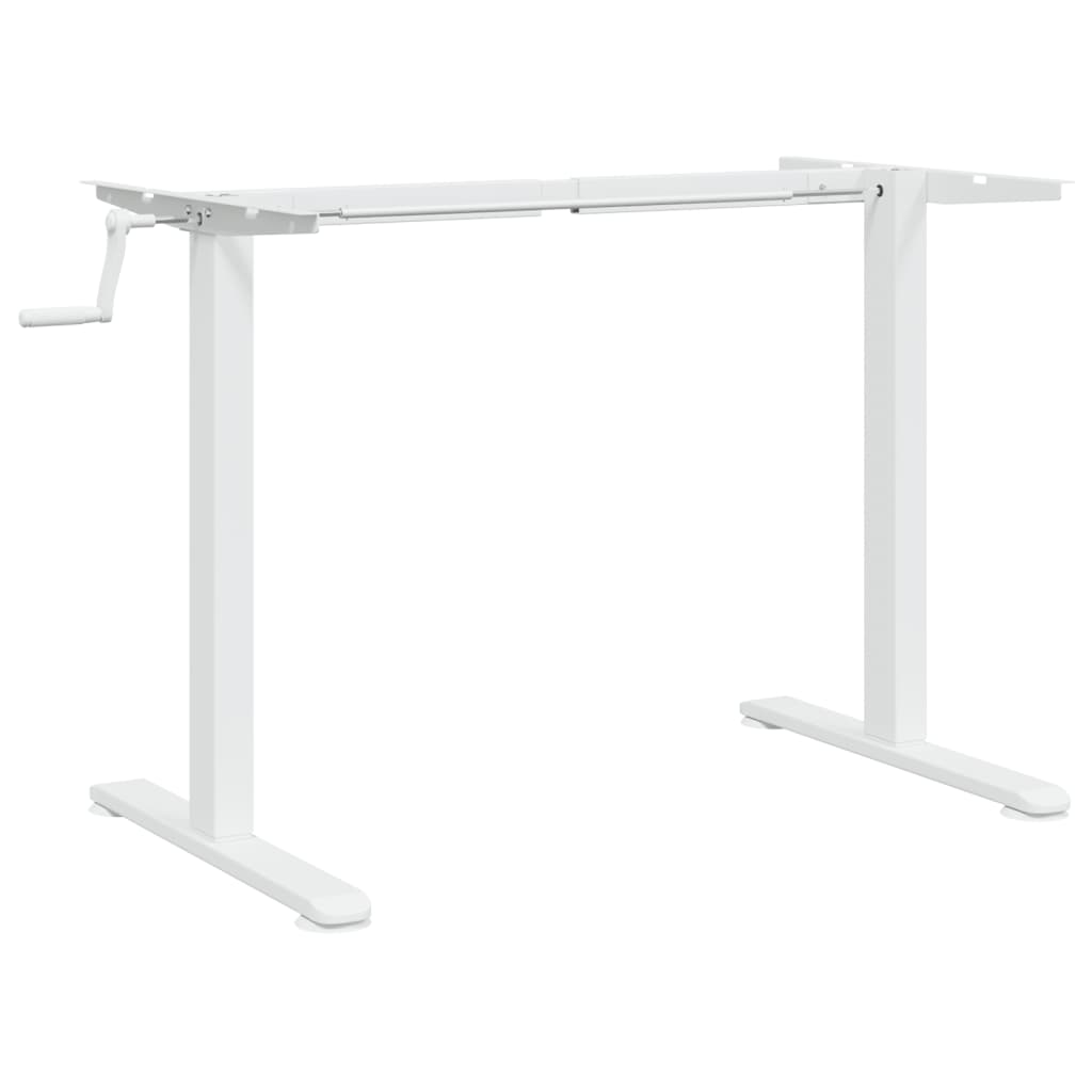 Samostojeći okvir za stol bijeli (94-135)x60x(70-114) cm čelik