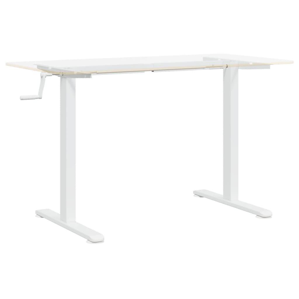 Samostojeći okvir za stol bijeli (94-135)x60x(70-114) cm čelik