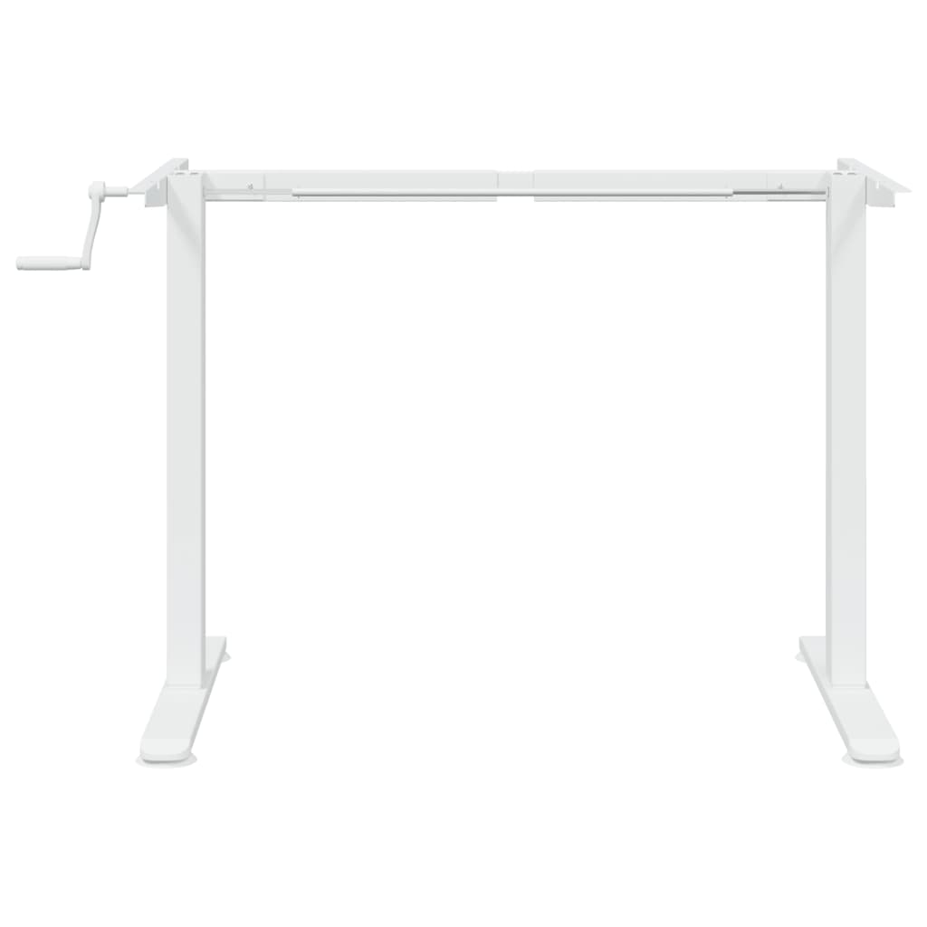 Samostojeći okvir za stol bijeli (94-135)x60x(70-114) cm čelik