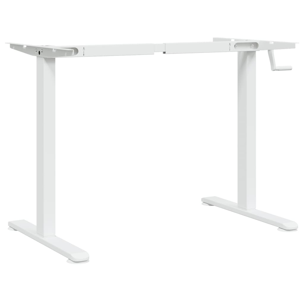 Samostojeći okvir za stol bijeli (94-135)x60x(70-114) cm čelik