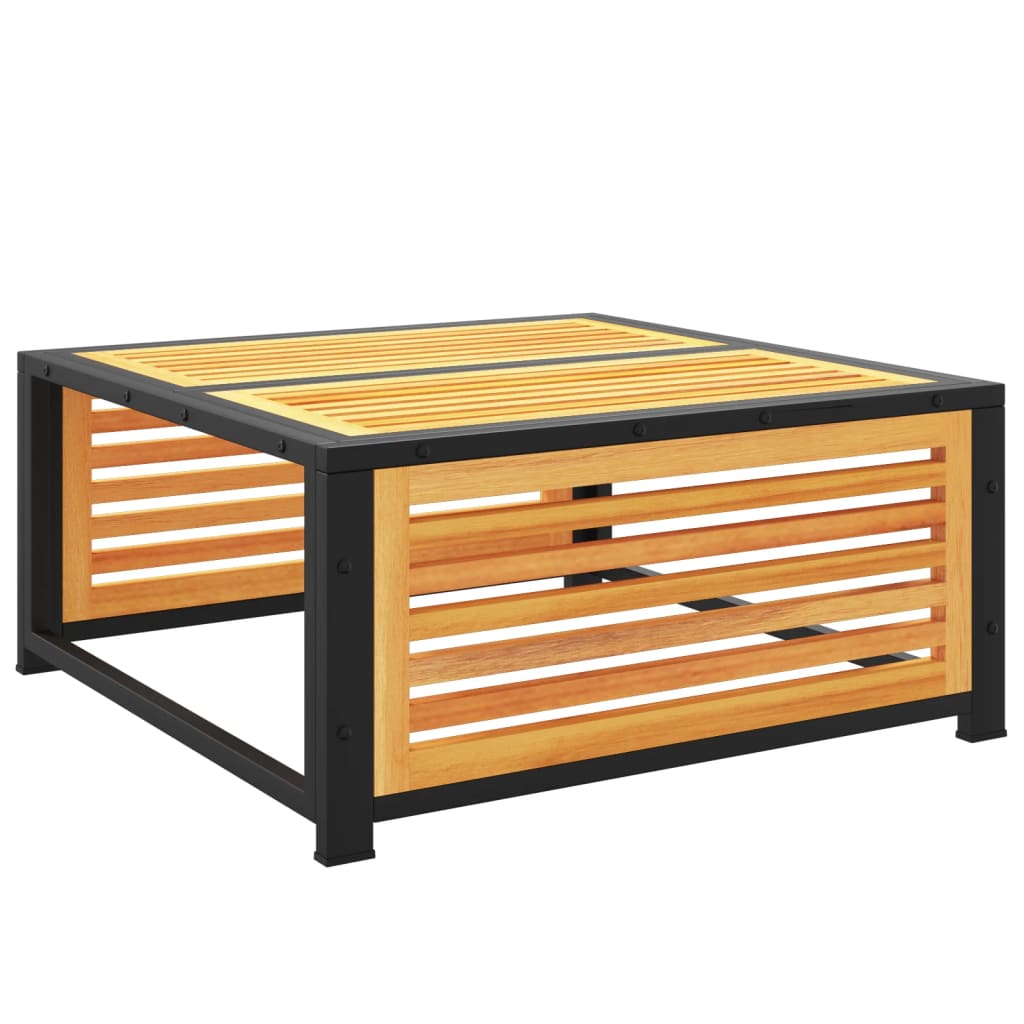 Vrtni tabure s jastukom 68 x 68 x 30 cm masivno bagremovo drvo