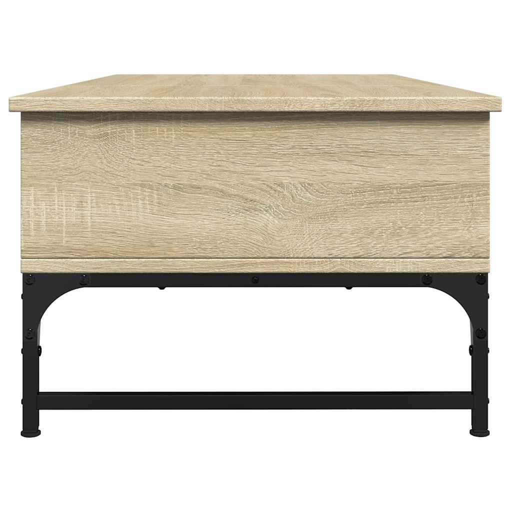 Stolić za kavu boja hrasta sonome 100x50x35 cm od drva i metala