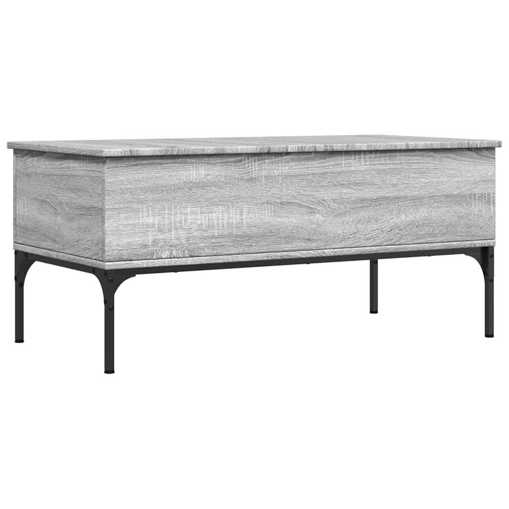Stolić za kavu siva boja hasta 100x50x45 cm od drva i metala