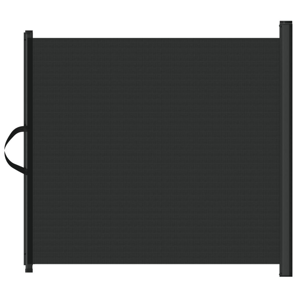 Uvlačiva vrata za kućne ljubimce crna 117,5x125 cm